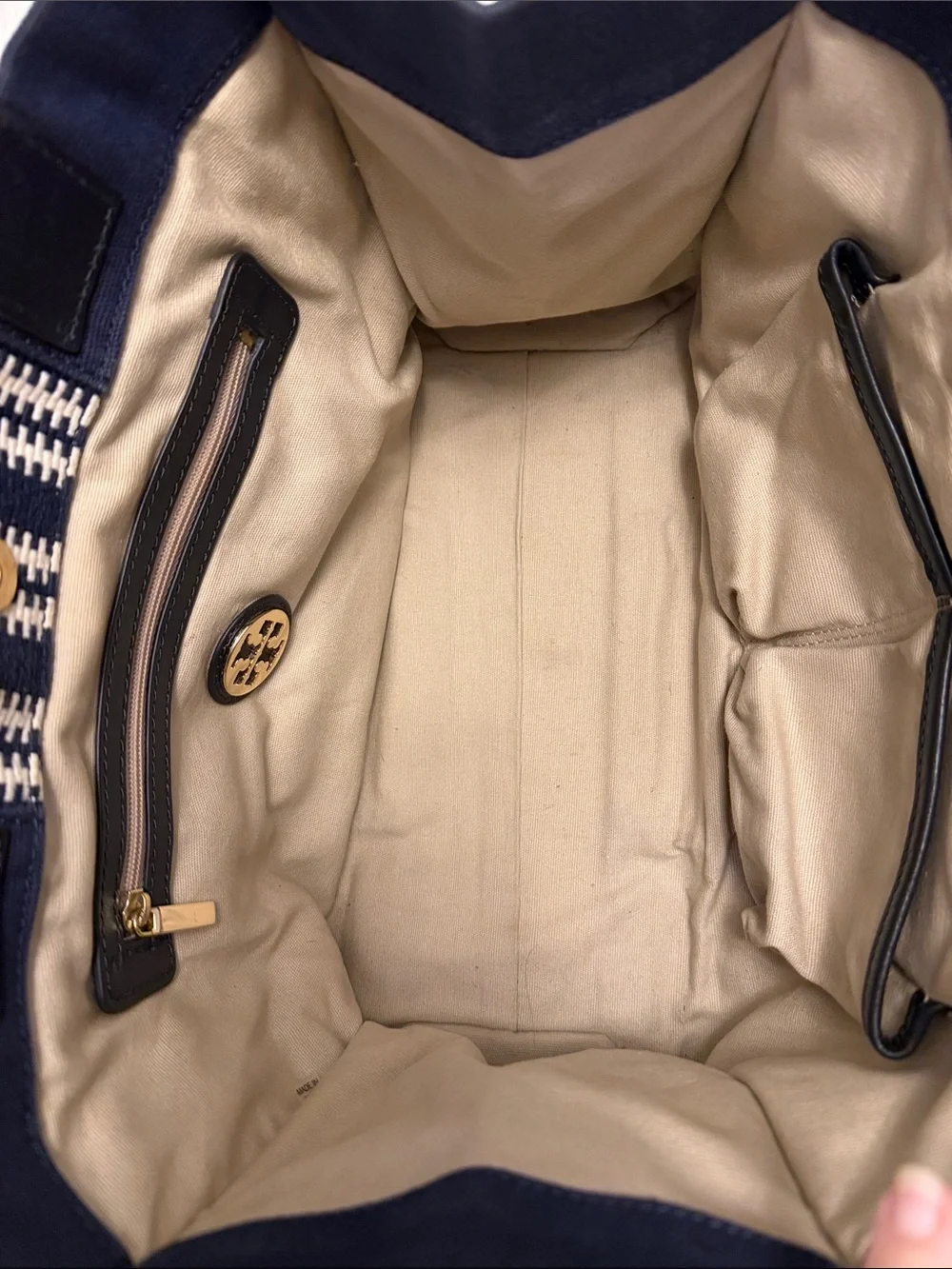 Tory Burch Ella tote bag Navy
